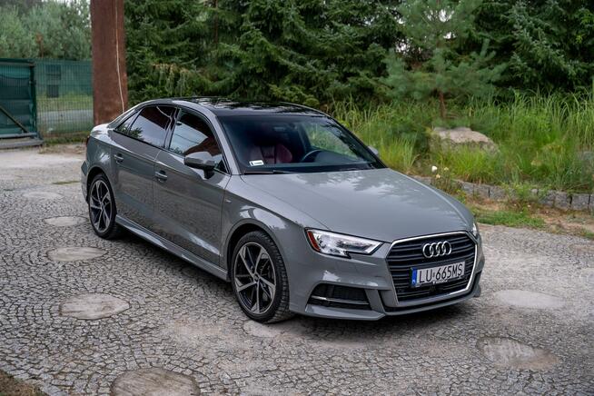 Audi A3 8V / 2.0 TFSI 230KM Quattro / S-Line / Pakiet czerń / Panorama / FV