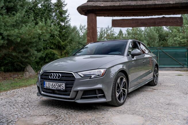 Audi A3 8V / 2.0 TFSI 230KM Quattro / S-Line / Pakiet czerń / Panorama / FV