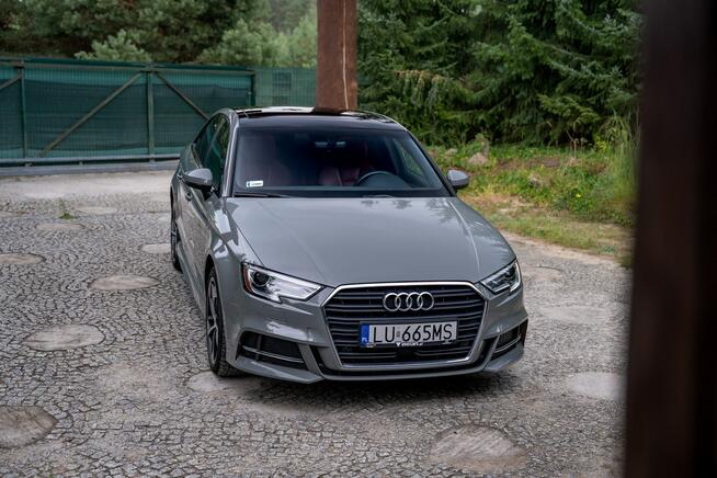 Audi A3 8V / 2.0 TFSI 230KM Quattro / S-Line / Pakiet czerń / Panorama / FV