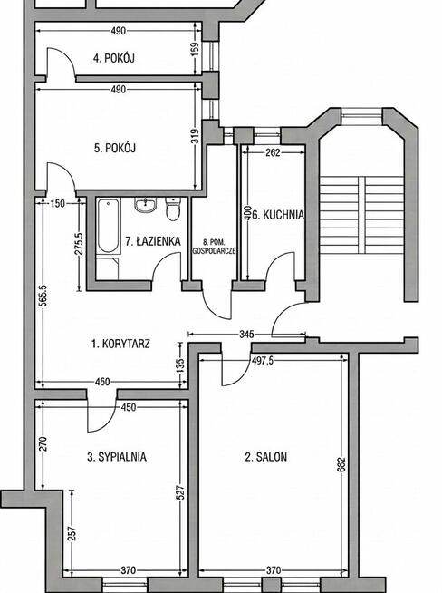 Przestronne 119,5 m² dla rodziny | Klimatyczna kamienica