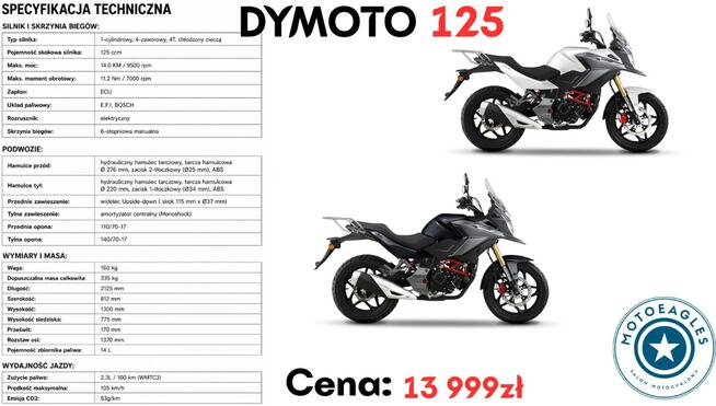 Daytona Dymoto 125 Daytona Dymoto 125 Transport Raty Fvat
