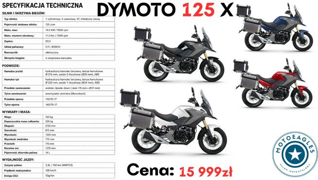 Daytona Dymoto 125 X Daytona Dymoto 125 X Transport Raty Fvat
