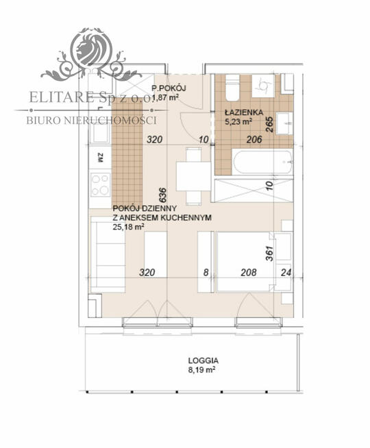 Mieszkanie 32,25m2 możliwość wydzielnia sypialni/duża loggia/Wrocław Szczepin