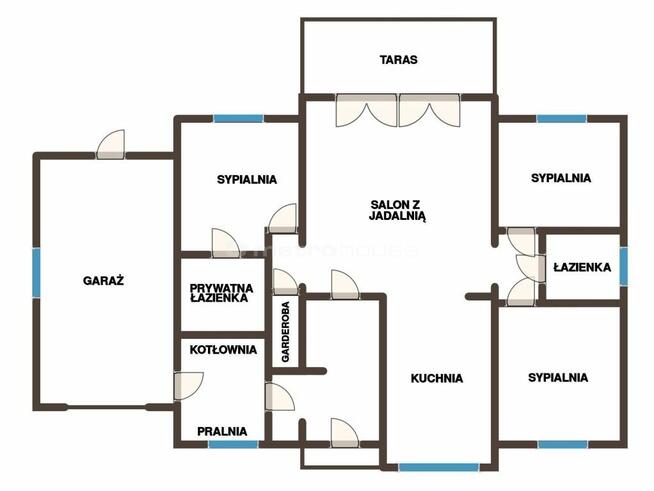 Dom 127 m² - Taras - Las - Fotowoltaika