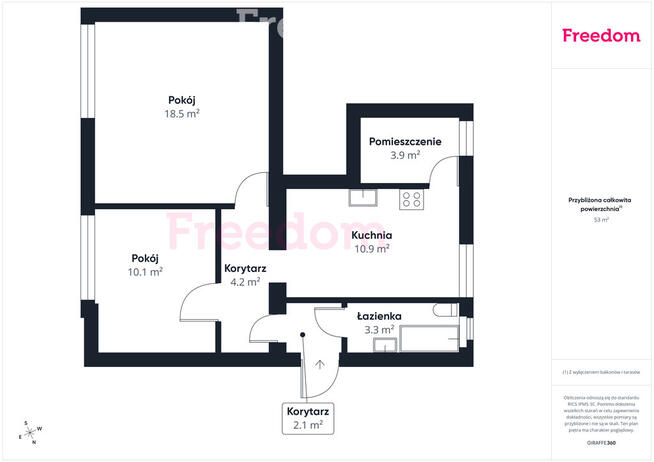 Krupin | Mieszkanie 53,23 m² +działka 430 m²