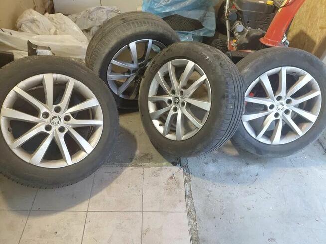 4 Felgi + komple opon Skoda Kodiaq 18 cali