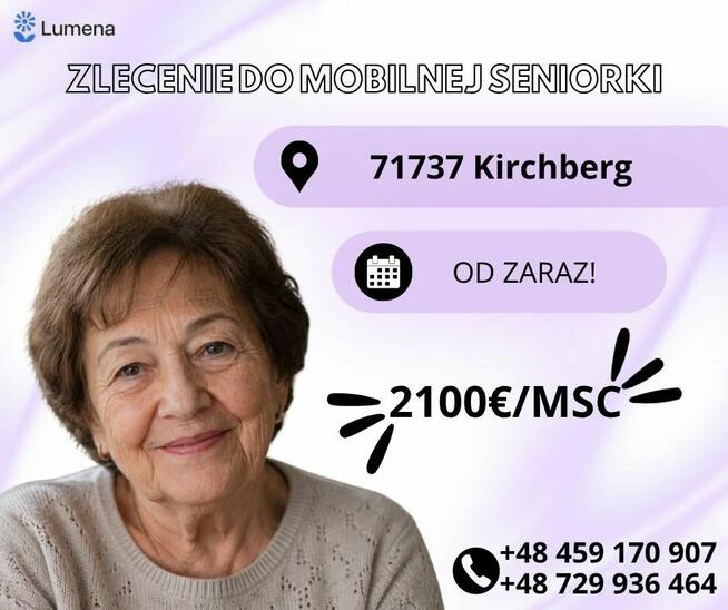 LEKKIE ZLECENIE I SPOKOJNE NOCE – 71737 KIRCHBERG – OD ZA