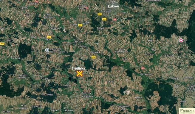 Działka budowlana Siedliska gm. Wojcieszków