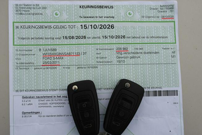 Ford S-Max ST-Line 2.0TDCI Automat Xenon LED Navi Bluetooth NOWE OPONY 214000km
