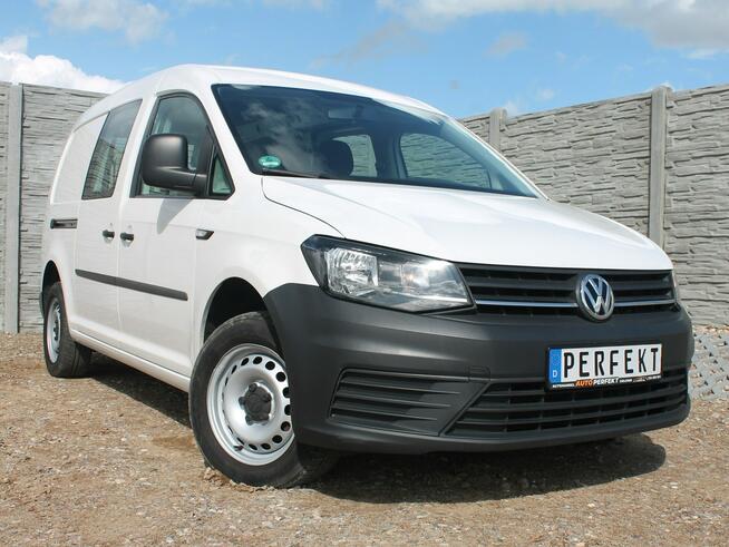 VW Caddy 2.0 TDI 102 KM MAXI Long 5 OSOBOWY Klima GRZANE Fotele SERWIS