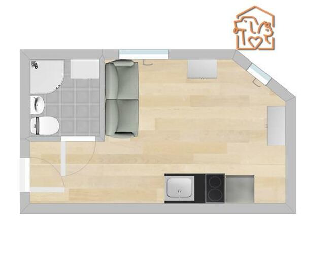 Kawalerka pet-friendly - Garbary 20
