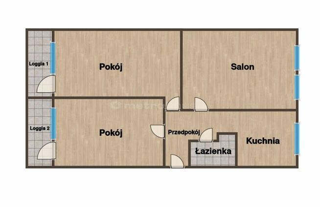 3 pokoje, 2 loggie, Do własnej aranżacji