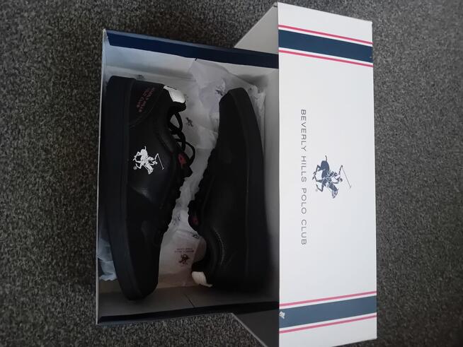 Nowe Beverly Hills Polo Club sneakersy kolor czarny CEO-S25C