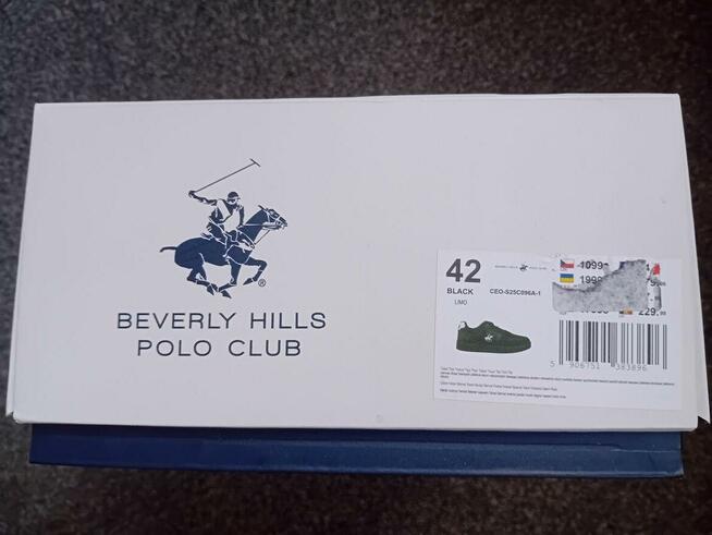 Nowe Beverly Hills Polo Club sneakersy kolor czarny CEO-S25C