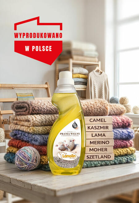Płyn z lanoliną do prania wełny kaszmir merino 3 L