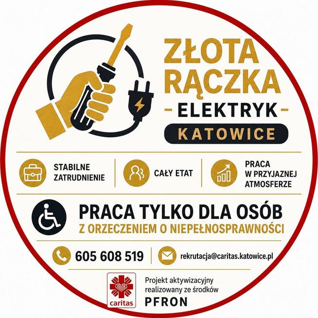 PRACA W KATOWICACH – ZŁOTA RĄCZKA / ELEKTRYK (K/M/X)