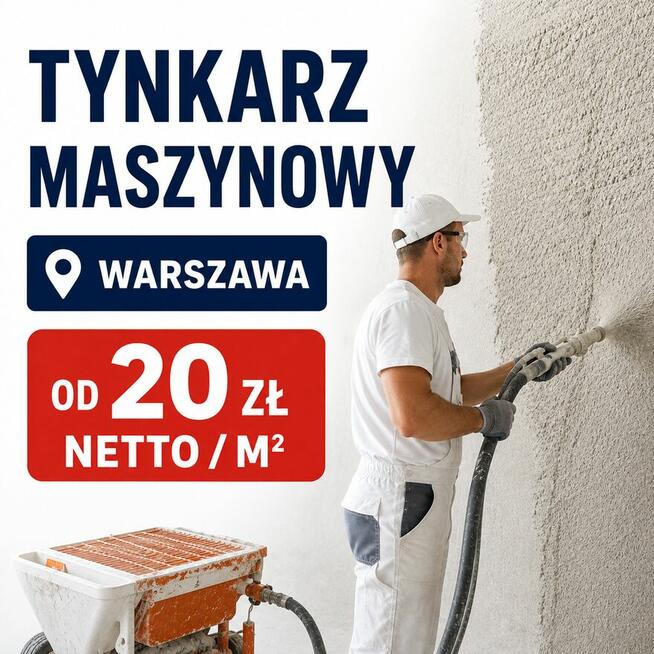 TYNKARZ MASZYNOWY – WARSZAWA |OD 20 ZŁ NETTO/M²