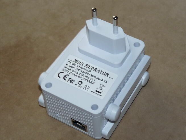 Repeater router Wi-Fi 2,4 GHz 300 Mb/s 4 anteny