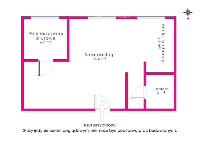 Atrakcyjny lokal usługowo-biurowy 37,5 m² - Konin