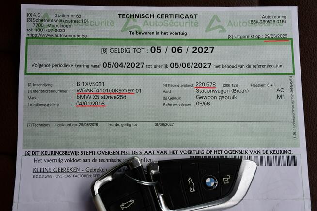 BMW X5 Automat 100%-Bezwypadkowy Serwis 7-osób Bi-Xenon LED Navi Skóra Euro-6