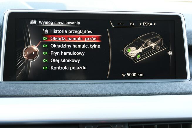 BMW X5 Automat 100%-Bezwypadkowy Serwis 7-osób Bi-Xenon LED Navi Skóra Euro-6
