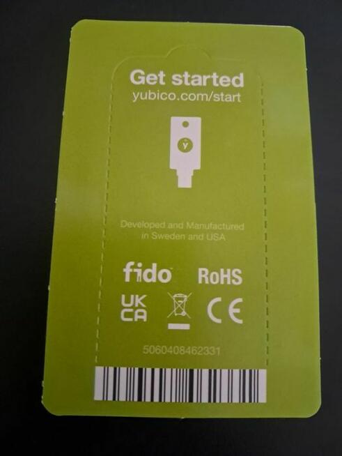 Yubikey 5C NFC bezpieczny klucz uwierzytelniąjcy