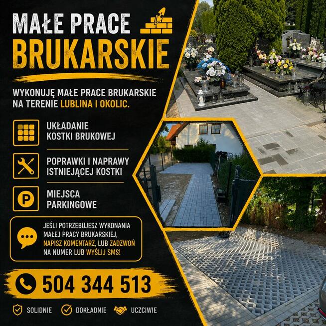 Małe prace brukarskie - Układanie kostki brukowej