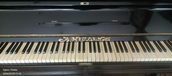 Przepiękne secesyjne pianino HERGENS