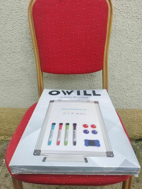 Magnetyczna tablica suchościeralna OWill do biura na ścianę