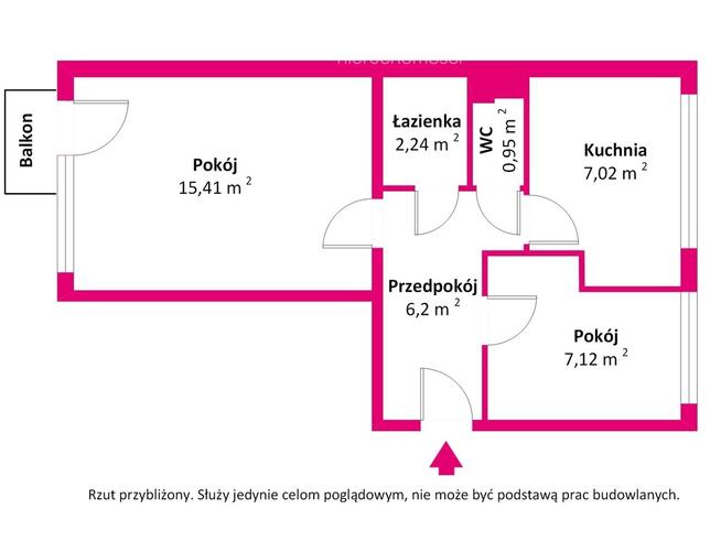 Przytulne dwupokojowe mieszkanie.