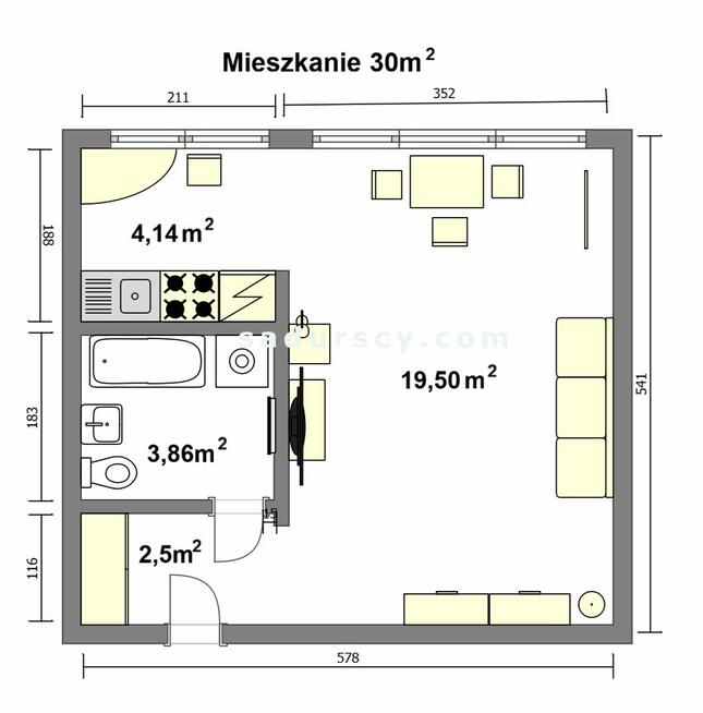 Mieszkanie Warszawa Śródmieście, Powiśle