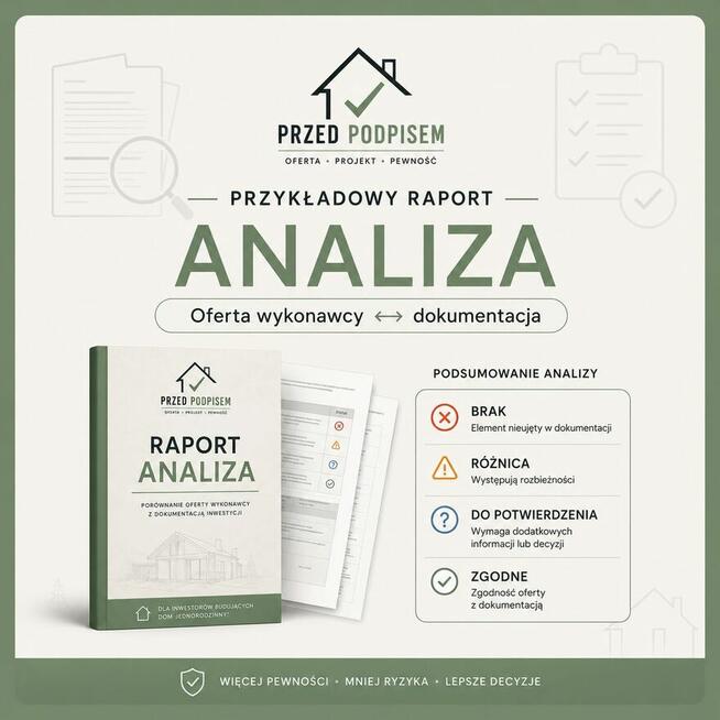 Analiza oferty wykonawcy przed podpisaniem umowy-budowa domu