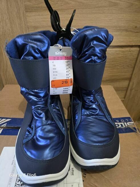 Buty śniegowe dla dziewczynki rozmiar 37