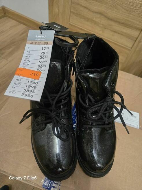 Buty ocieplane dla dziewczynki 35