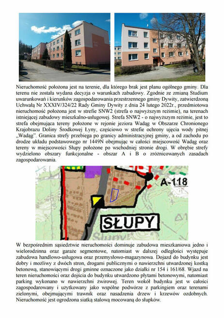 Syndyk sprzeda 1/2 udziału w lokalu mieszkalnym Słupy