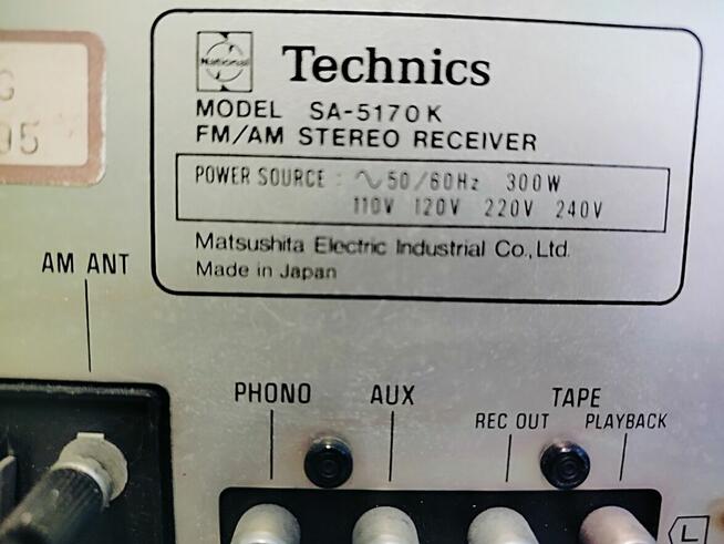amplituner TECHNICS SA-5170K