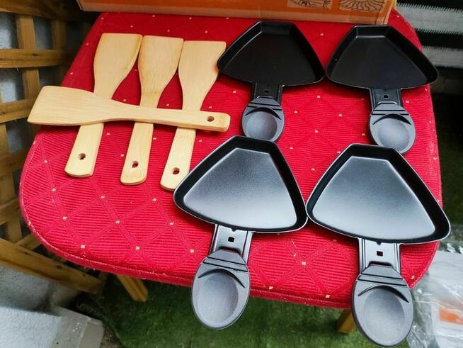 Grill elektryczny Tonze Raclette Czerwony okrągły