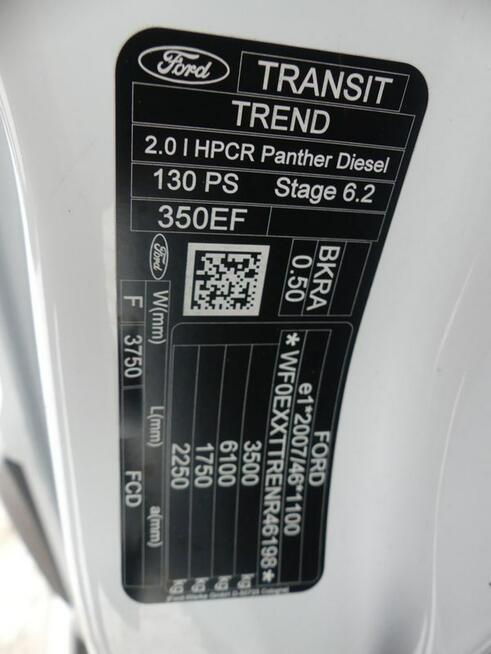 Ford Transit 2,0 Tdci 130KM Long L4H3 Klima Kamera cofania asystent pasa F. VAT-23