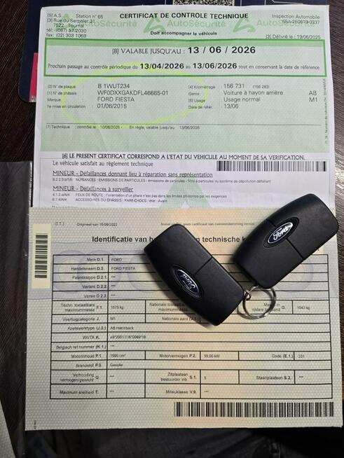 Ford Fiesta 1.5 Tdci / Serwis ASO !! Książka Serwisowa / Car -Pass !!