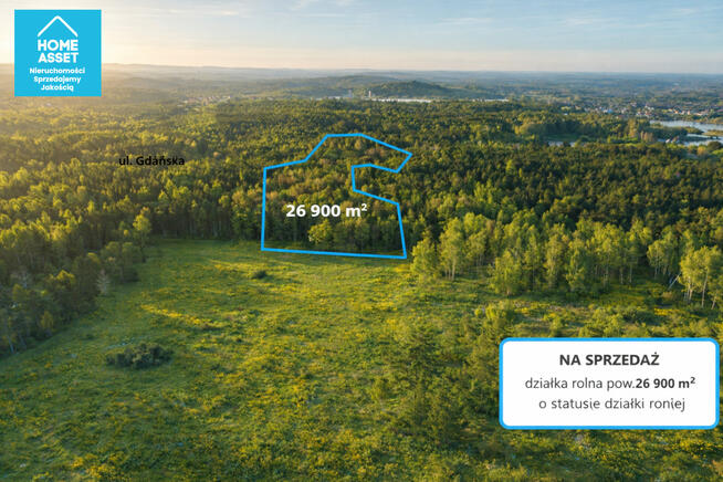 Działka rolna Bieszkowice gm. Wejherowo,