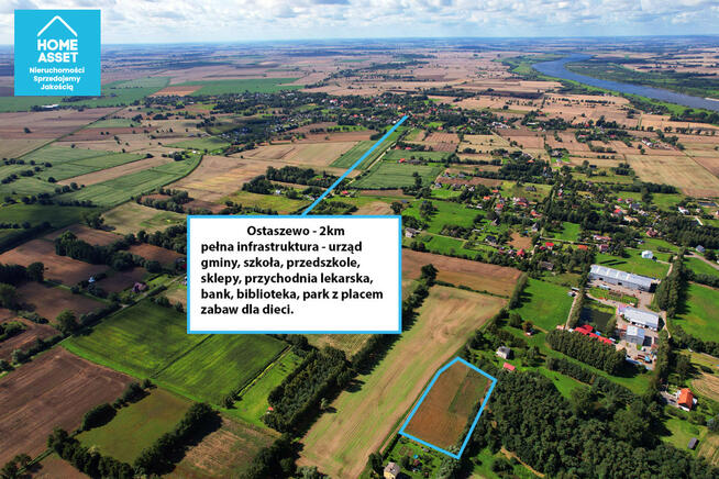 Działka budowlana Piaskowiec gm. Ostaszewo,