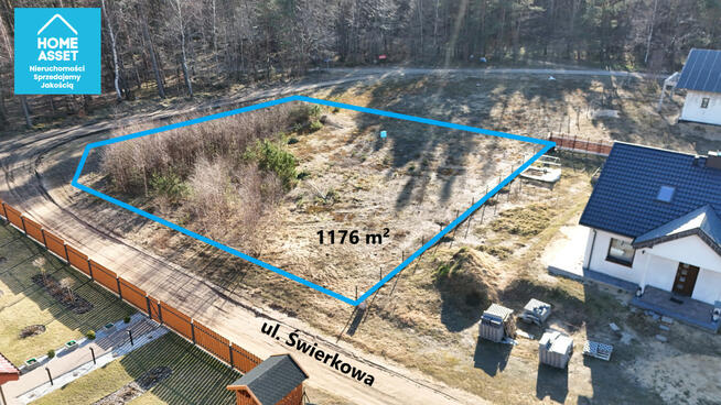 Działka budowlana Warszkowo gm. Wejherowo, Świerkowa