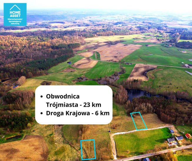 Działka budowlana Nowa Wieś Przywidzka gm. Przywidz, Piastowska