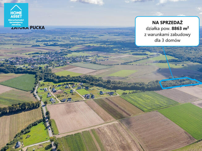 Działka budowlana Werblinia gm. Puck, Leśna