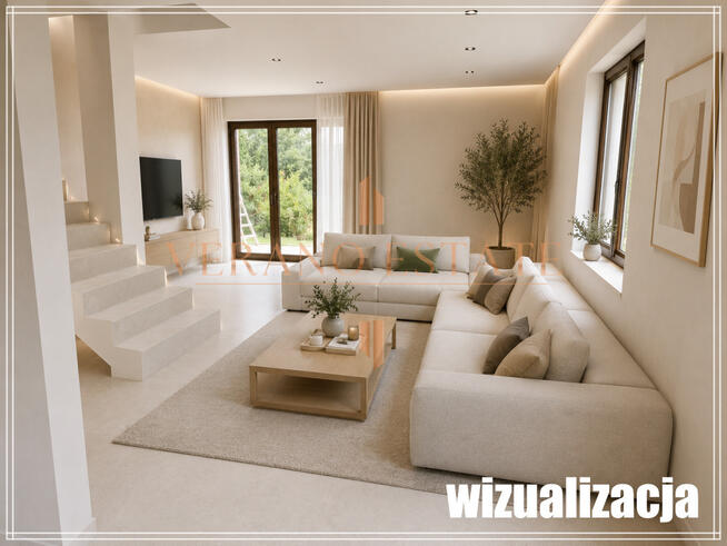 Nowoczesny bliźniak 130 m² | Garaż | Wiśniewo