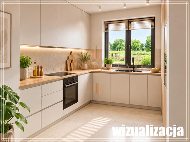 Nowoczesny bliźniak 130 m² | Garaż | Wiśniewo