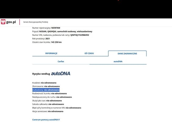 Nissan Qashqai Benzyna Rok 2021 Automat Moc 158KM