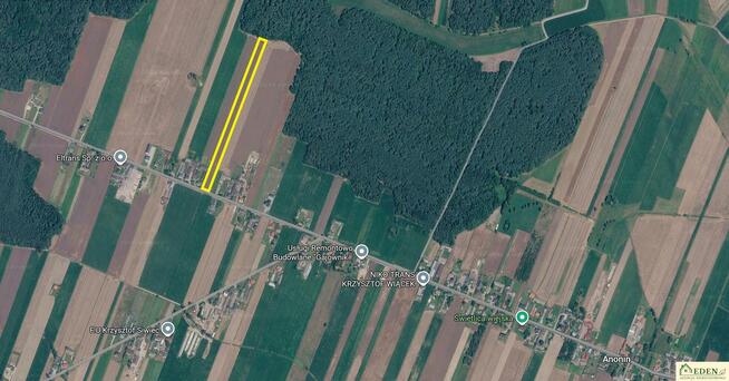 Działka rolno-budowlana Anonin gm. Stanin