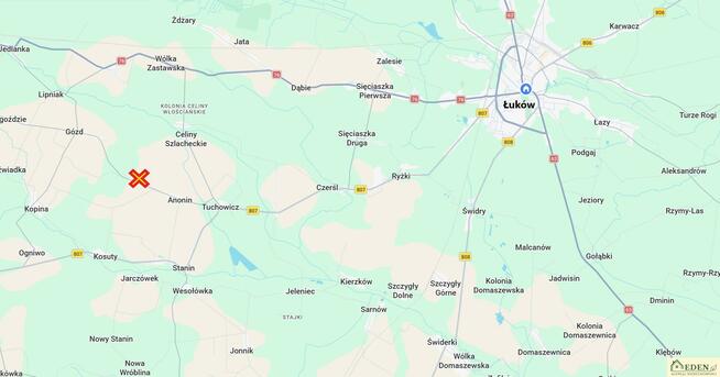 Działka rolno-budowlana Anonin gm. Stanin