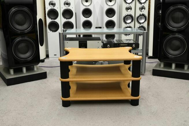 Solid Tech Radius Solo stolik audio 3 półki dąb